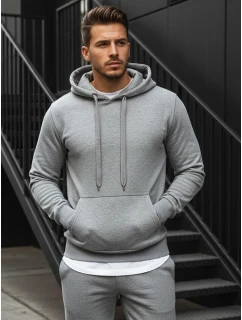 Pánská mikina s kapucí šedá BX3646