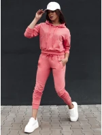 TRENDHOOD dámská mikina s kapucí korálová Dstreet BY1309