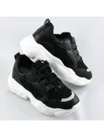 Černé dámské šněrovací tenisky model 17159673