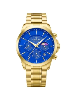 Pánské hodinky Giewont Chronograph Sapphire Gold Blue GW9460-B5