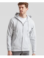Classic Hooded Sweat Jacket Mikina s kapucí model 22534302 dark heather grey - Fruit of the Loom Classic Hooded Sweat Jacket Mikina s kapucí model 22534302 dark heather grey - Fruit of the Loom