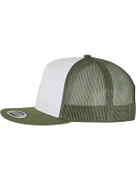 Flexfit 6006 5 panelová Trucker kšiltovka 55.6006 olive/white/loden