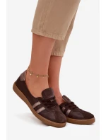 Kožené semišové dámské polobotky typu barefoot Zazoo N1341 čokoládové