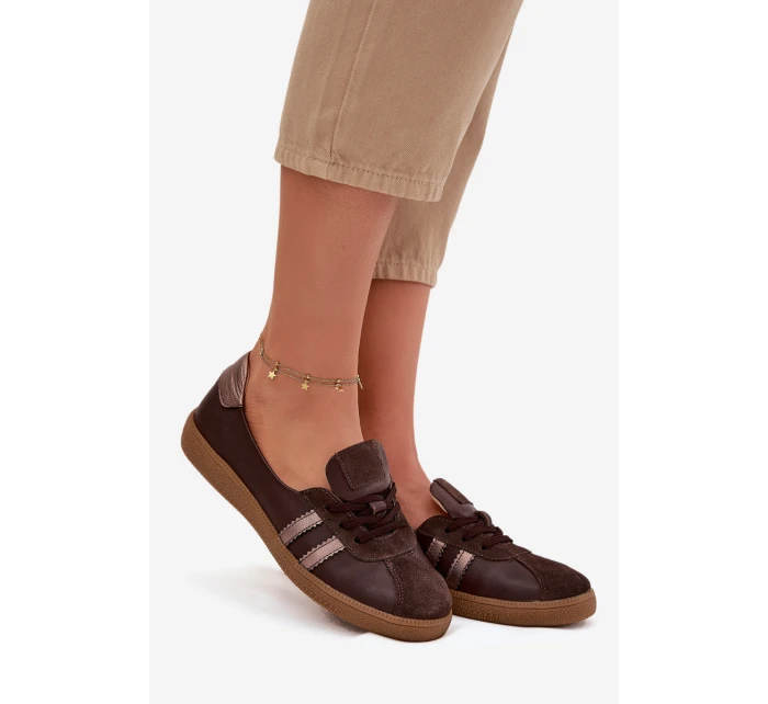 Kožené semišové dámské polobotky typu barefoot Zazoo N1341 čokoládové