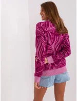 Sweter AT SW model 18895601 fioletowy - FPrice Sweter AT SW model 18895601 fioletowy - FPrice