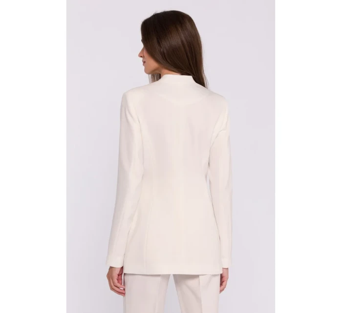 Květinové sako kost model 20502942 - STYLOVE Květinové sako kost model 20502942 - STYLOVE