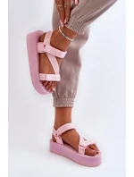 Dámské sandály na platformě Big Star Pink Dámské sandály na platformě Big Star Pink