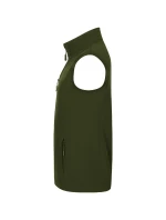 Trail softshellová vesta pánská military