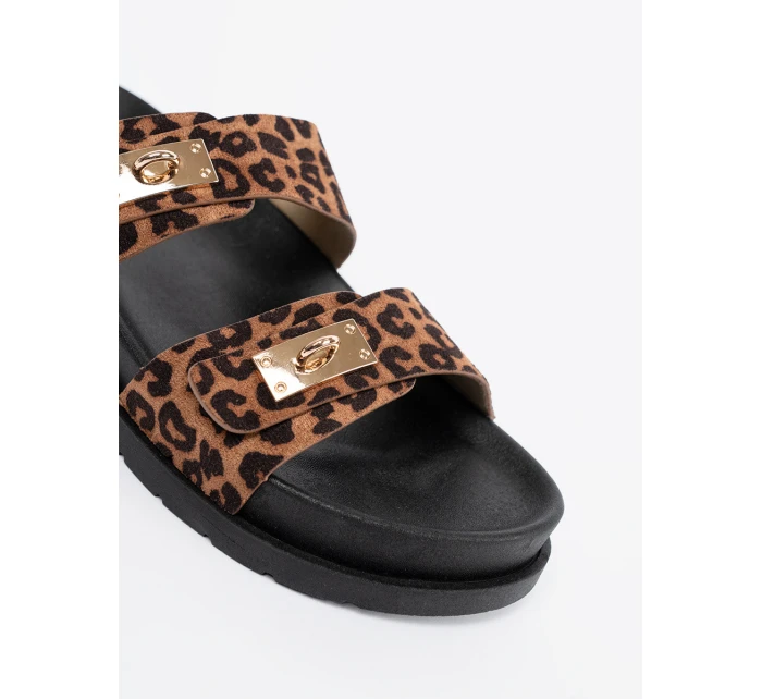 Luxusní se zvířecím motivem dámské nazouváky platforma Luxusní se zvířecím motivem dámské nazouváky platforma