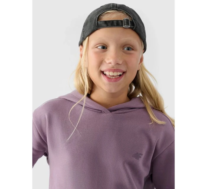 Dívčí nepruhovaná mikina s kapucí 4F Junior 4FJWMM00TSWSF1316-51S Dívčí nepruhovaná mikina s kapucí 4F Junior 4FJWMM00TSWSF1316-51S