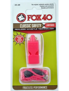 Píšťalka FOX Classic + šňůra 9903-0408 růžová