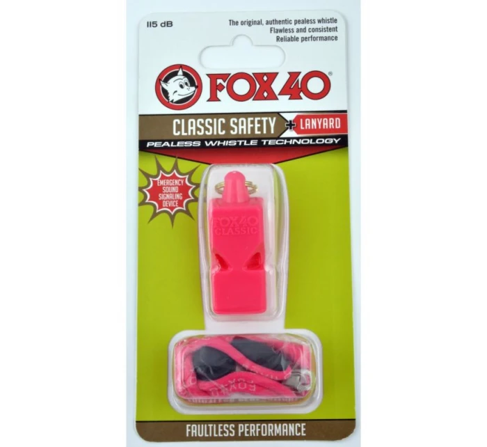 Píšťalka FOX Classic + šňůra 9903-0408 růžová