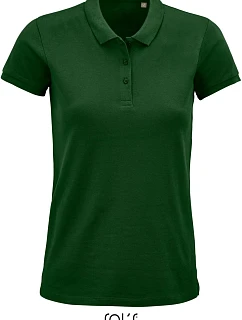 SOL'S Planet Women Dámské piqué polo z bio bavlny 25.3575 bottle green