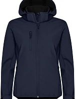Clique Classics Softshell Hoody W Dámská 3-vrstvá softshellová bunda s kapucí 67.0917 dark navy