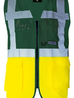 Korntex KXMF – Berlin Multifunkční vesta 76.KXMF paramedic green/yellow