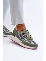 Dámské kožené tenisky na platformě Maciejka 06390-09 seledýnové