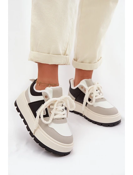 Dámské tenisky na platformě šedé Florinda