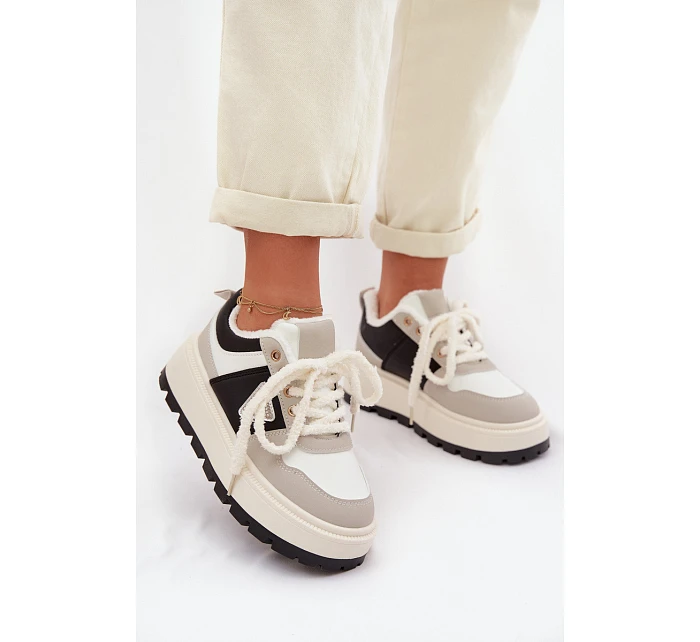 Dámské tenisky na platformě šedé Florinda