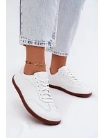 Kožené dámské tenisky Barefoot Zazoo N1243 Bílé