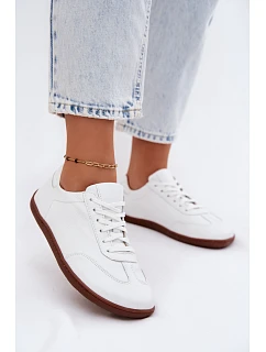 Kožené dámské tenisky Barefoot Zazoo N1243 Bílé