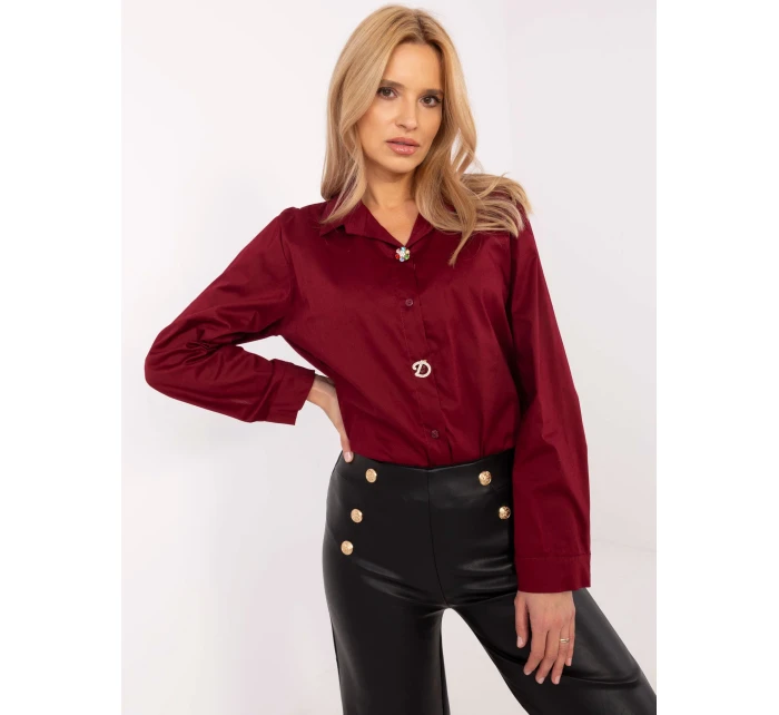 Koszula DHJ KS model 20752443 bordowy - FPrice