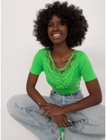 Bluzka PM BZ model 21153753 jasny zielony - FPrice Bluzka PM BZ model 21153753 jasny zielony - FPrice