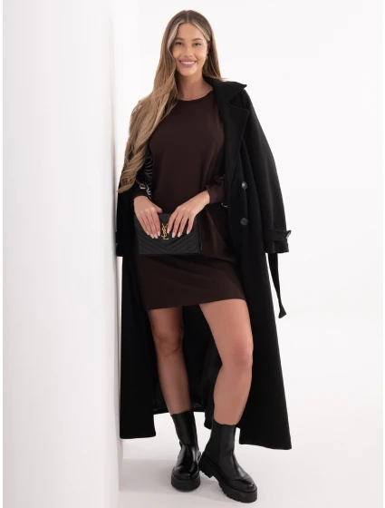 Sukienka RV SK model 21801778 ciemny brązowy - FPrice