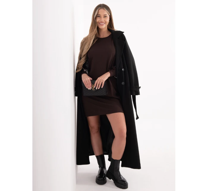 RV SK šaty A1064.95 tmavě hnědé RV SK šaty A1064.95 tmavě hnědé