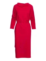 model 20966318 Pletené šaty nadměrné velikosti červené - STYLOVE model 20966318 Pletené šaty nadměrné velikosti červené - STYLOVE