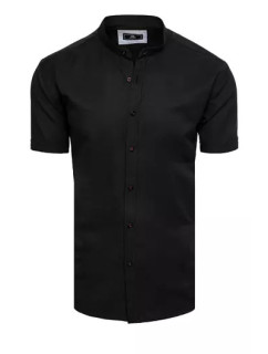 Černá pánská košile s krátkým rukávem Dstreet KX0997