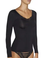 Dámské tričko s dlouhým rukávem model 18422173 černá - Ysabel Mora Dámské tričko s dlouhým rukávem model 18422173 černá - Ysabel Mora