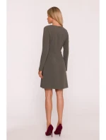 Dámské šaty model 21865054 Khaki tmavě zelená - STYLOVE