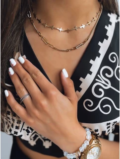 TROUBLES zlatý náhrdelník FashionStreet IY0092