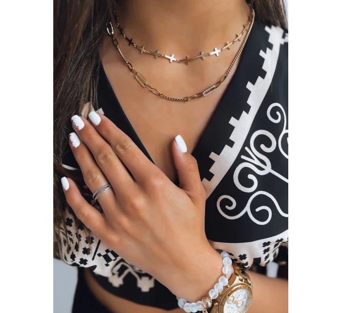 TROUBLES zlatý náhrdelník FashionStreet IY0092