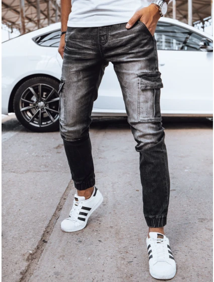 Pánské džínové kalhoty jogger černé Dstreet model 21971209 - FashionStreet