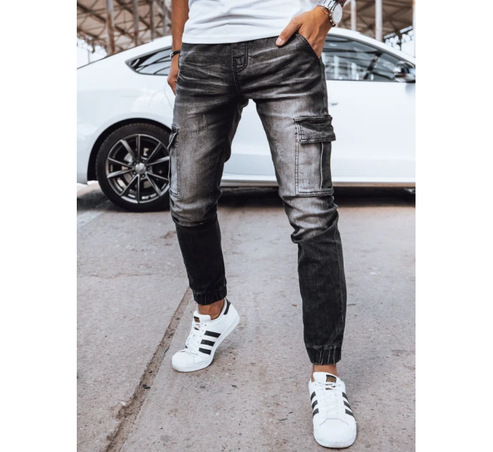 Pánské džínové kalhoty jogger černé Dstreet model 21971209 - FashionStreet
