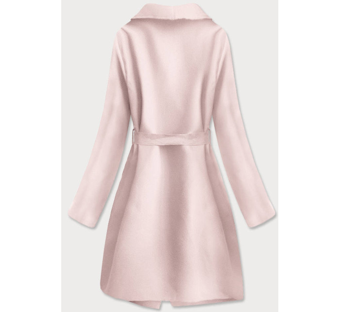 Světle růžový dámský kabát model 17064074 - MADE IN ITALY