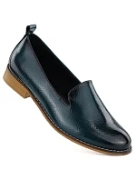 Dámské lakované boty lords navy blue Potocki 19337