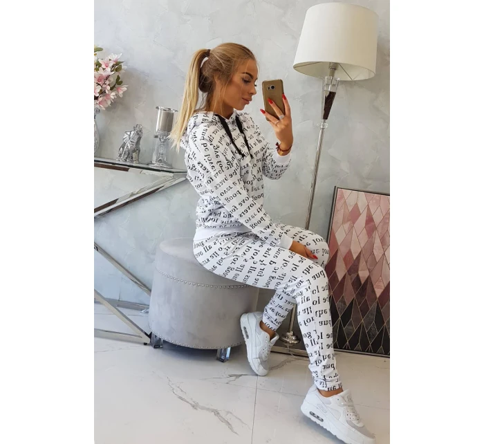 Sada s potiskem bílá