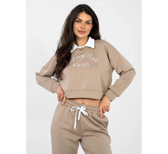 Bluza IT BL model 22067016 ciemny bezowy - FPrice Bluza IT BL model 22067016 ciemny bezowy - FPrice