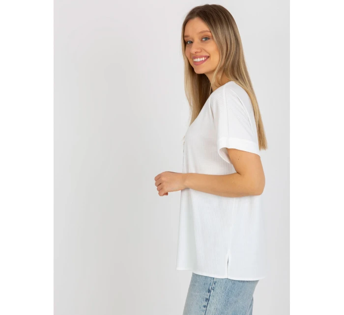 Dámská halenka LK BZ model 18309982 ecru - FPrice Dámská halenka LK BZ model 18309982 ecru - FPrice