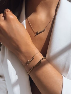 Dámský zlatý náramek MAMA FashionStreet LY0056