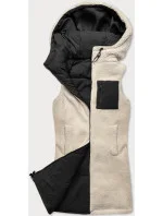 Černá oboustranná dámská vesta typu model 20722463 - J.STYLE Černá oboustranná dámská vesta typu model 20722463 - J.STYLE