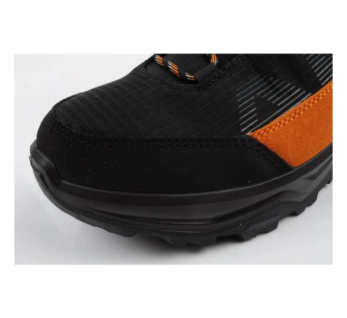 pánská trekingová sportovní obuv model 21917868 Goretex kožená černá oranžová - Aku