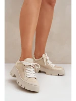 Tenisky Sportovní Boty Na Platformě model 21683573 Zlaté - CheBello