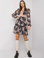 Šaty LC SK 22K 3035.03P černá a béžová