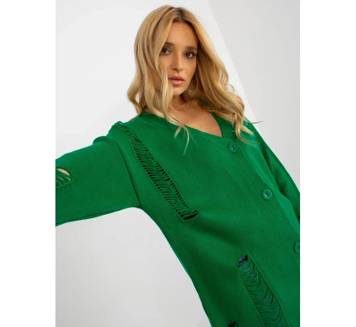 Dámský kardigan LC SW model 18140194 zelená - FPrice