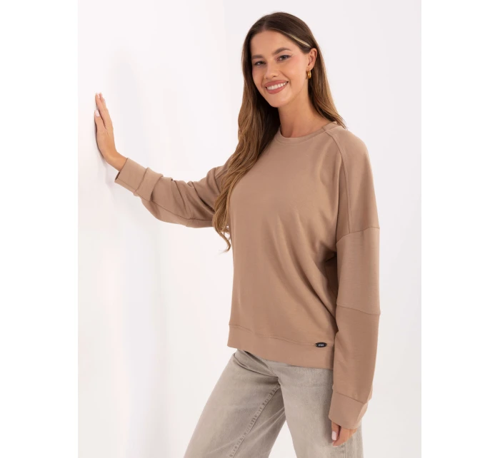 Bluzka RV BZ model 21406696 ciemny bezowy - FPrice Bluzka RV BZ model 21406696 ciemny bezowy - FPrice