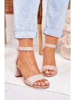 Dámské Sandály Na Podpatku Pudrově Růžové Lexi Dámské Sandály Na Podpatku Pudrově Růžové Lexi