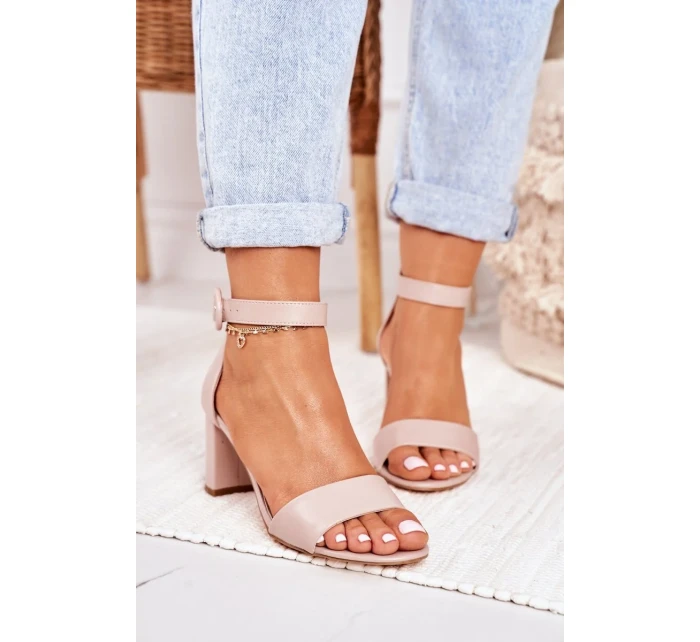 Dámské Sandály Na Podpatku Pudrově Růžové Lexi Dámské Sandály Na Podpatku Pudrově Růžové Lexi